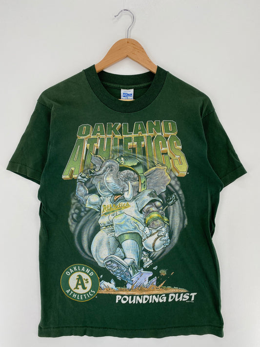 1994 SALEM x OAKLAND ATHLETICS Made in USA Size M Vintage MLB T- Shirt / A2825