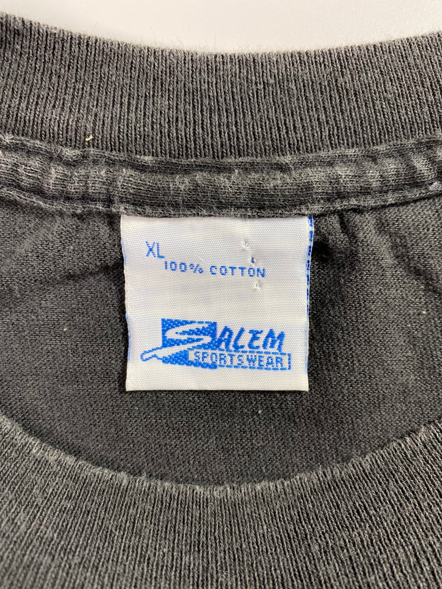 1990 SALEM x MICKEY MANTLE Size XL Vintage MLB T- Shirt / A2826