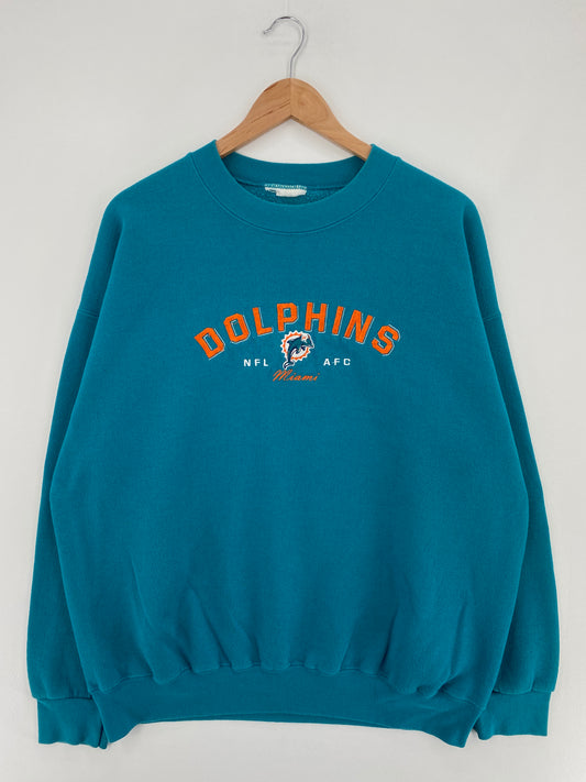 00’ DOLPHINS Size No Tag (Approx.XL) Vintage NFL Sweat-Shirt / E579