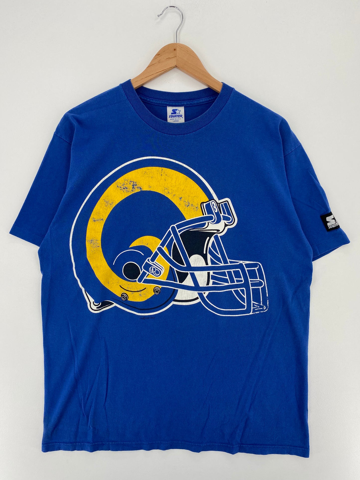 1995 STARTER x ST. LOUIS RAMS Made in USA Size L Vintage NFL T-Shirts / A2831