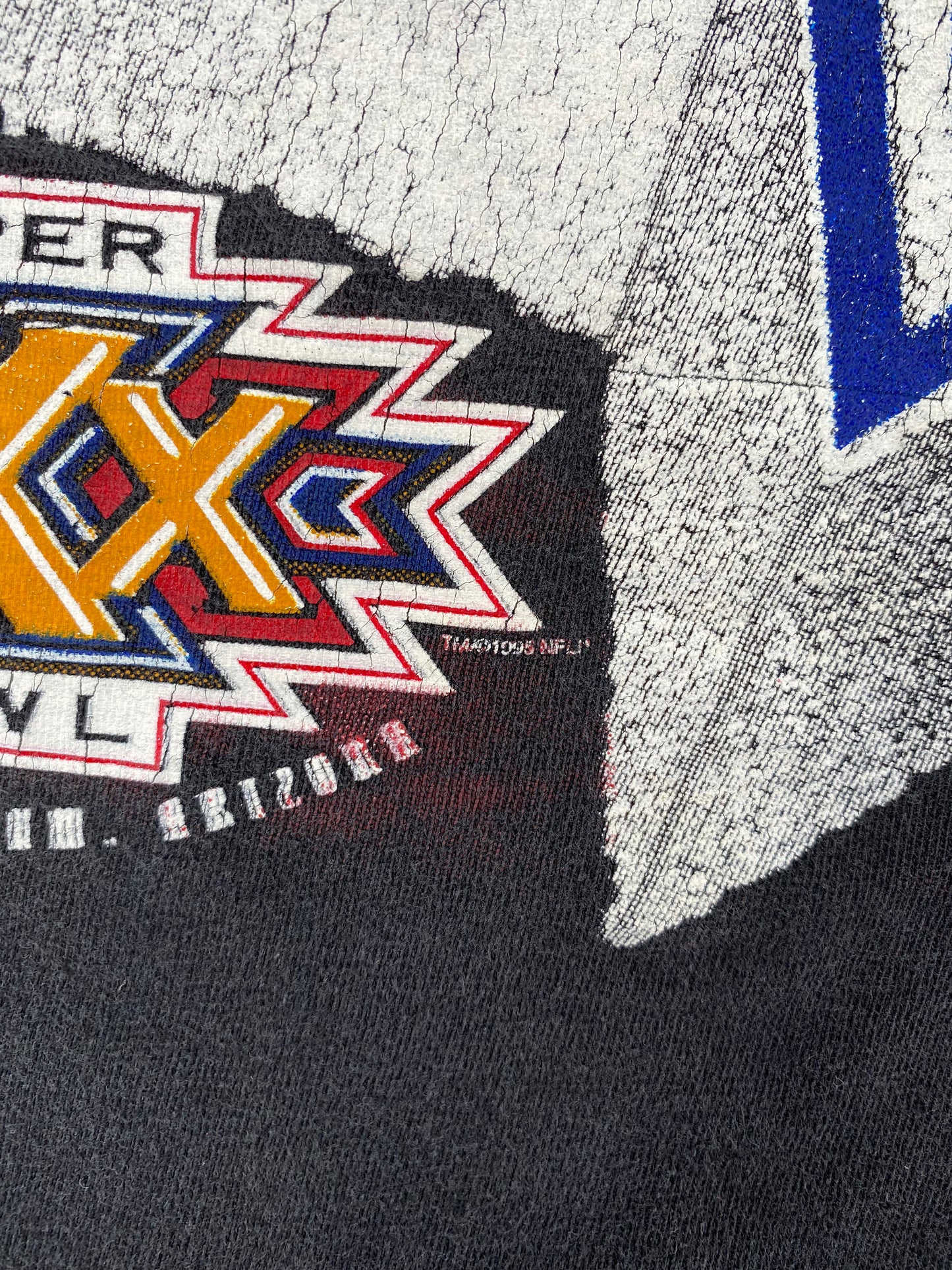 1995 DALLAS COWBOYS SUPER BOWL Size XXL Vintage NFL T-Shirts / A2833