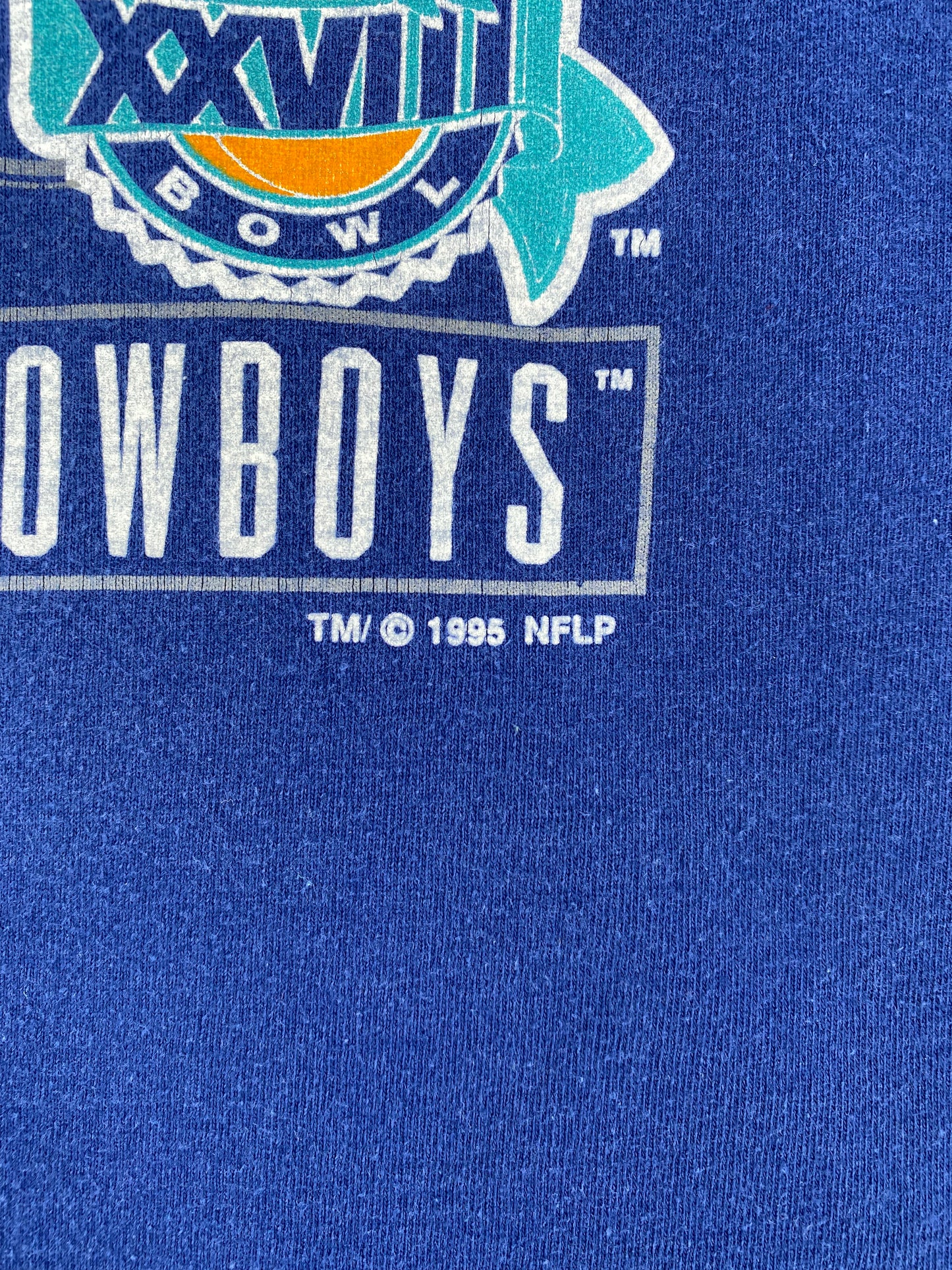 1995 DALLAS COWBOYS Made in USA Size XL Vintage NFL T-Shirts / A2834