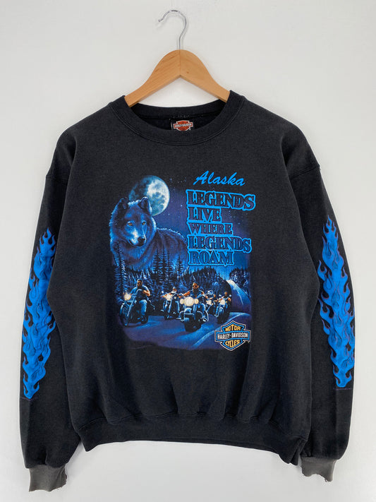 1992 HARLEY DAVIDSON Made in USA Size L Vintage Sweat-shirt / A2840