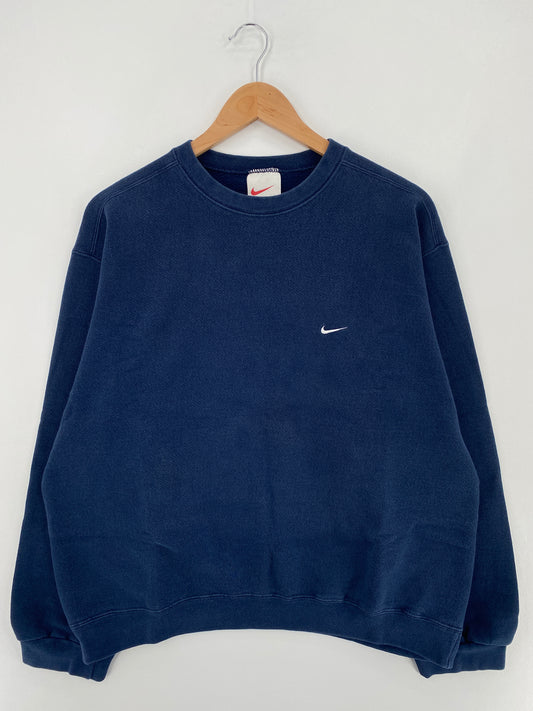 90’s NIKE MINI SWOOSH Size L Vintage Sweat-shirt / E601