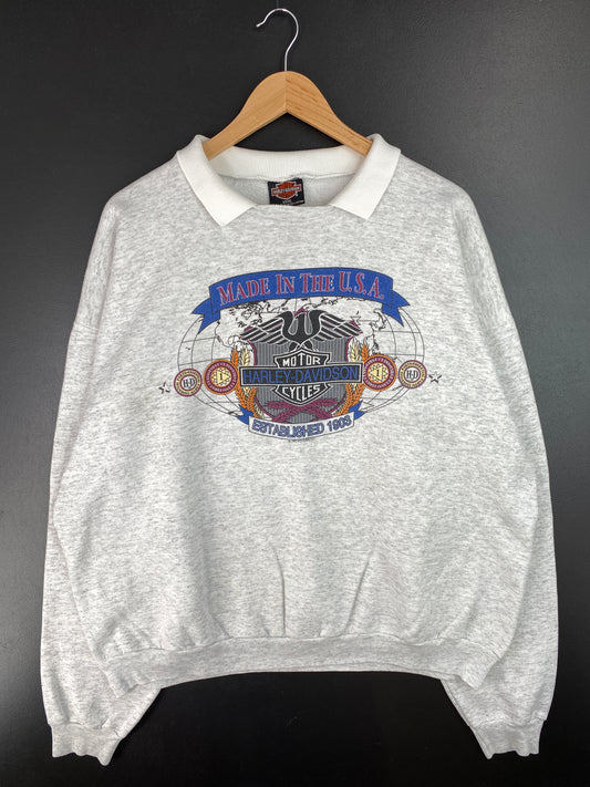 1992 HARLEY DAVIDSON Made in USA Size XXL Vintage Sweat-Shirt  / A6706