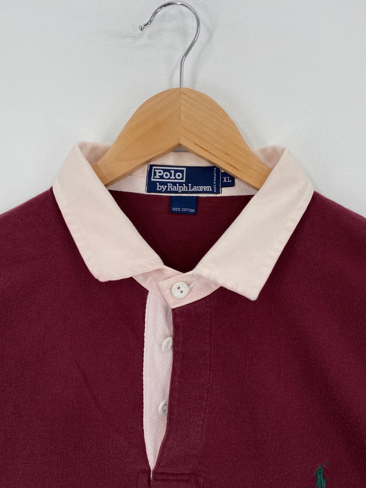 .90’s POLO RALPH LAUREN Size XL Vintage Rugby-Shirt / E2127R