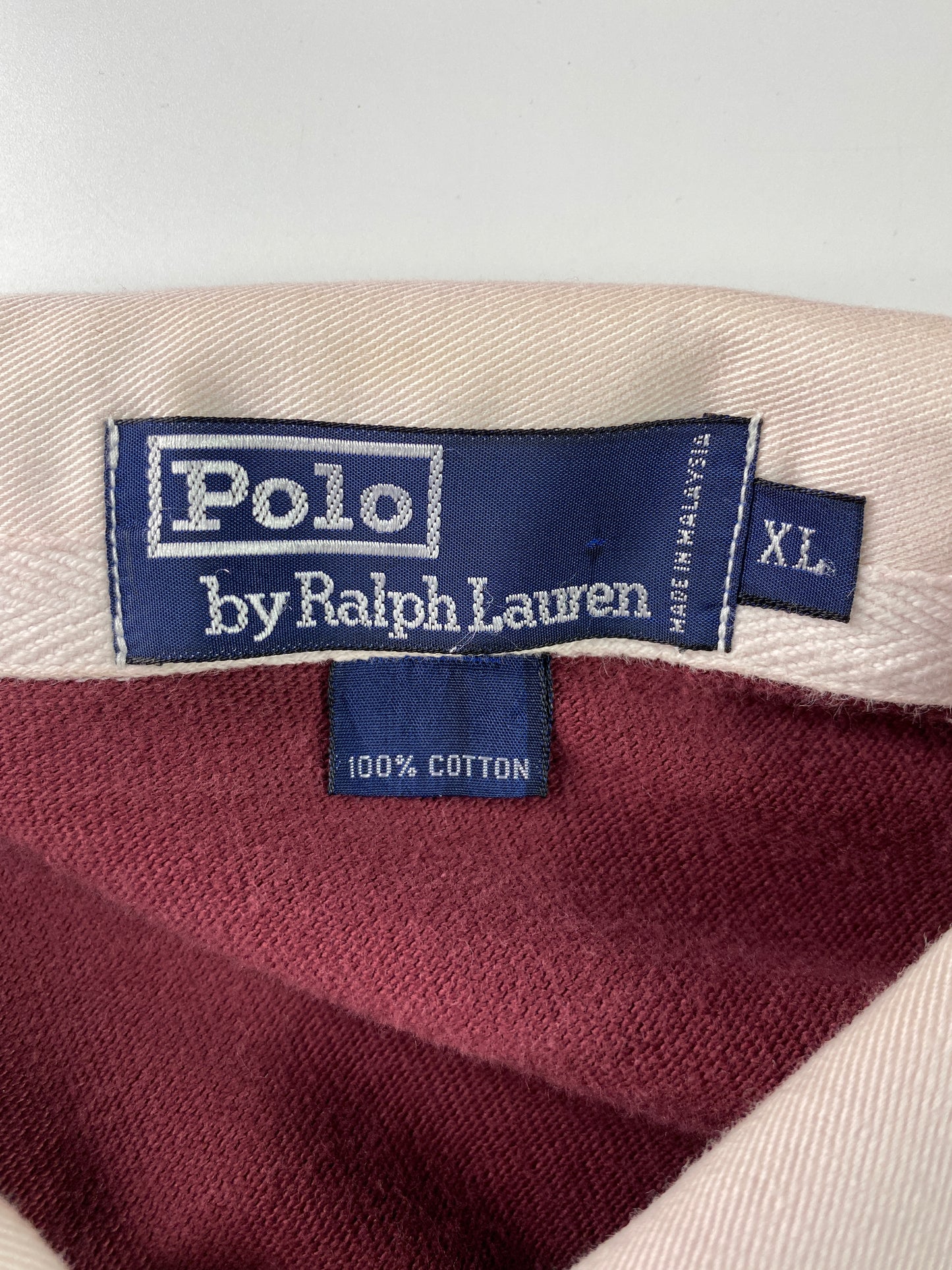 .90’s POLO RALPH LAUREN Size XL Vintage Rugby-Shirt / E2127R