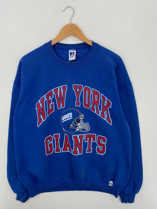 1993 RUSSELL x NEW YORK GIANTS Made in USA Size XL Vintage NFL Sweat-shirt / A6739