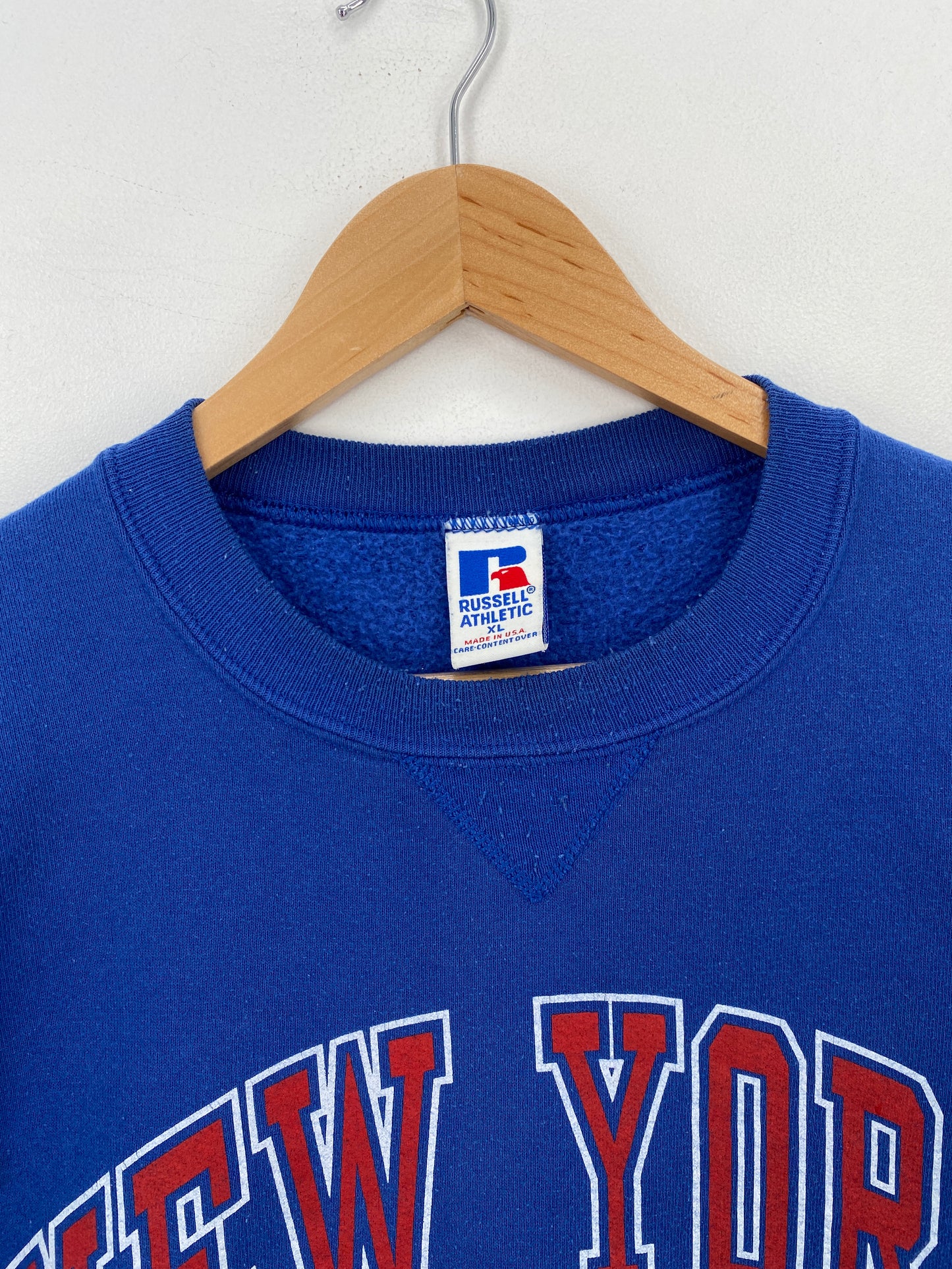 1993 RUSSELL x NEW YORK GIANTS Made in USA Size XL Vintage NFL Sweat-shirt / A6739