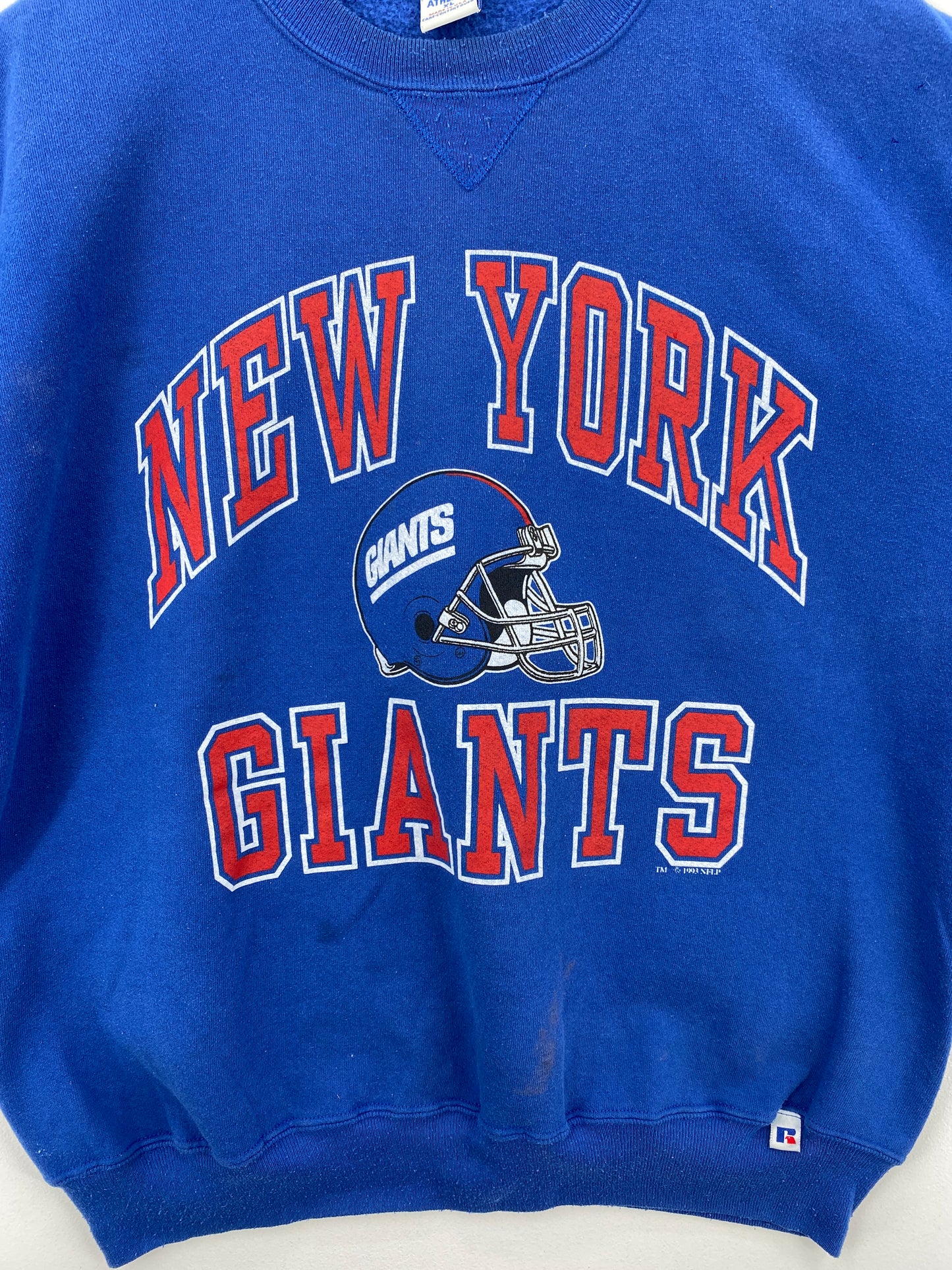 1993 RUSSELL x NEW YORK GIANTS Made in USA Size XL Vintage NFL Sweat-shirt / A6739
