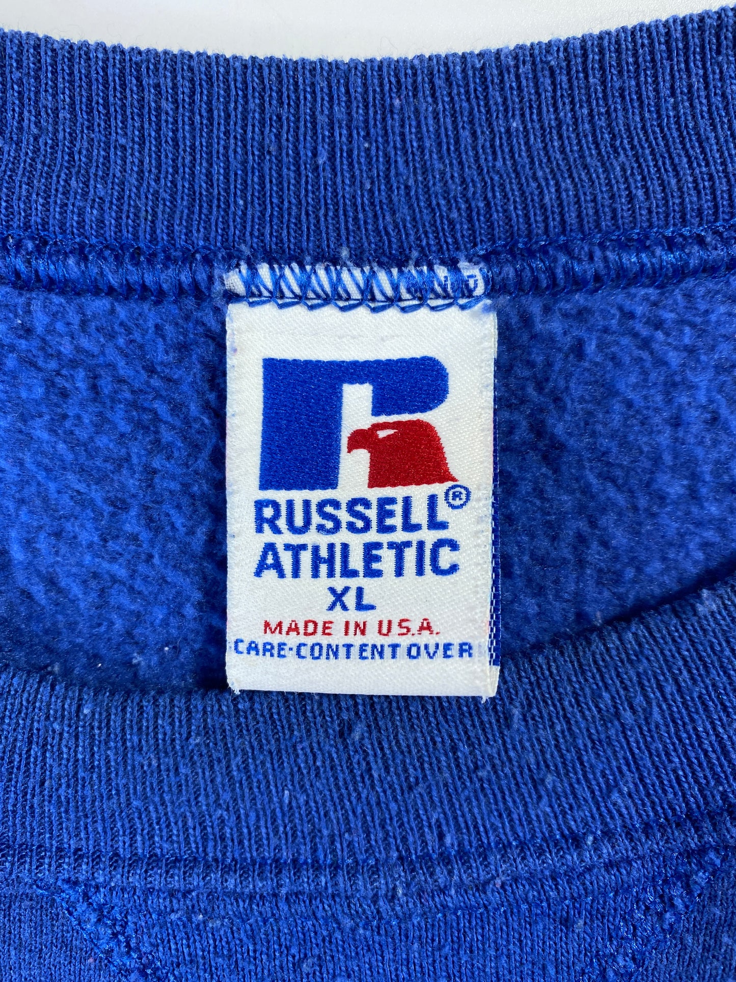 1993 RUSSELL x NEW YORK GIANTS Made in USA Size XL Vintage NFL Sweat-shirt / A6739