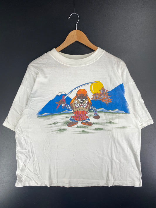 .90’s LOONEY TUNES TAZ Approx. Size L Vintage T-Shirts / E2149T