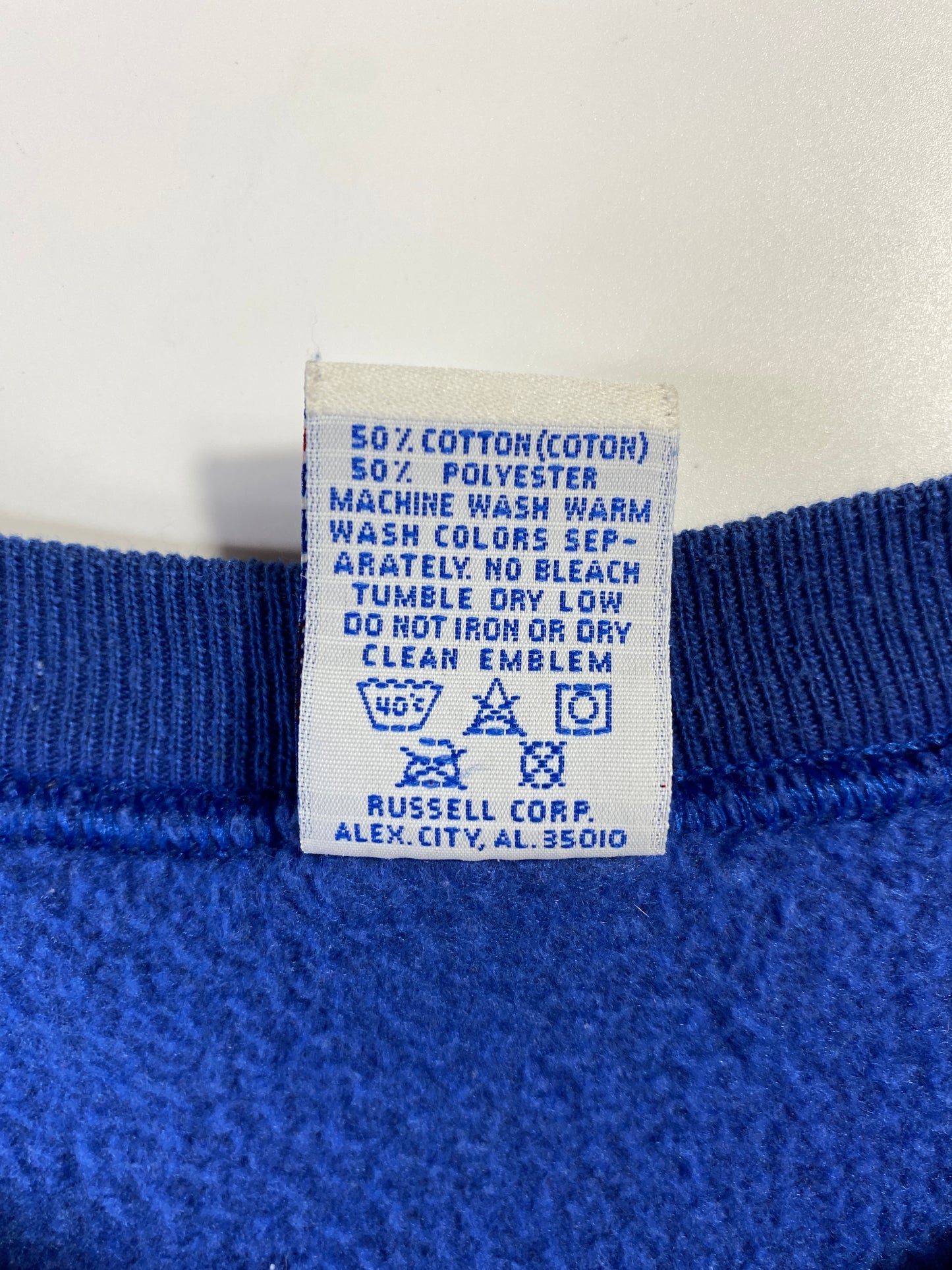 1993 RUSSELL x NEW YORK GIANTS Made in USA Size XL Vintage NFL Sweat-shirt / A6739