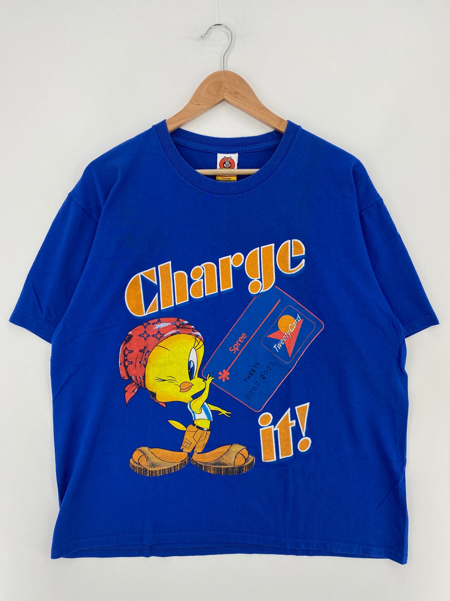 2000 LOONEY TUNES TWEETY Size Ladies XXL Vintage T-Shirt / E2148T