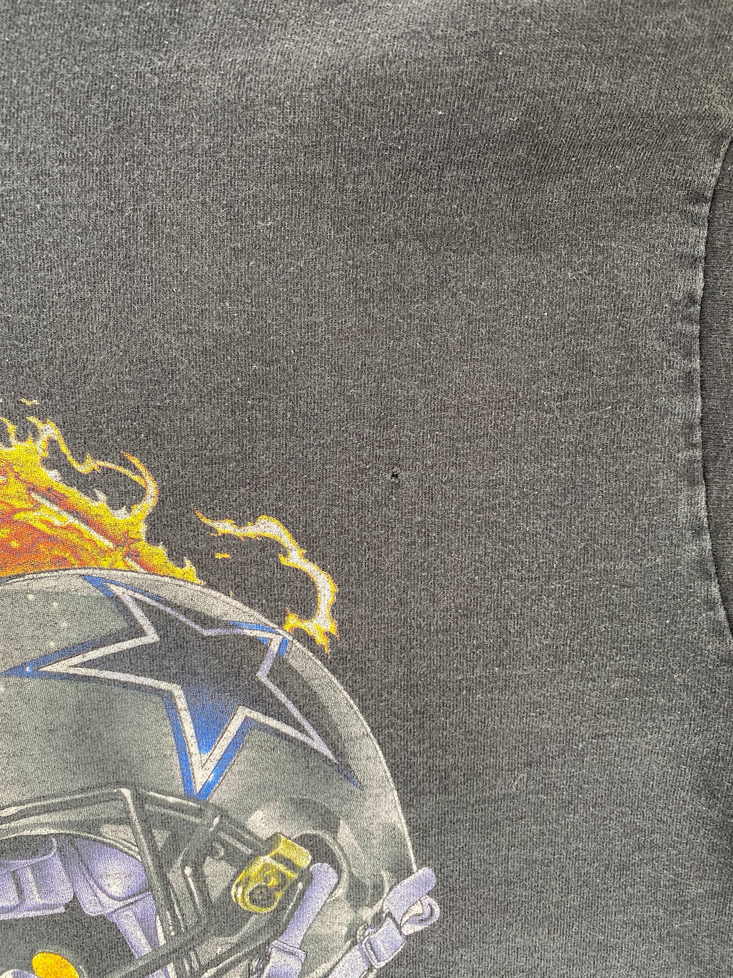 1995 SALEM x SUPER BOWL PITTSBURGH STEELERS x DALLAS COWBOYS Made in USA Size L Vintage NFL T-shirt / E2240T