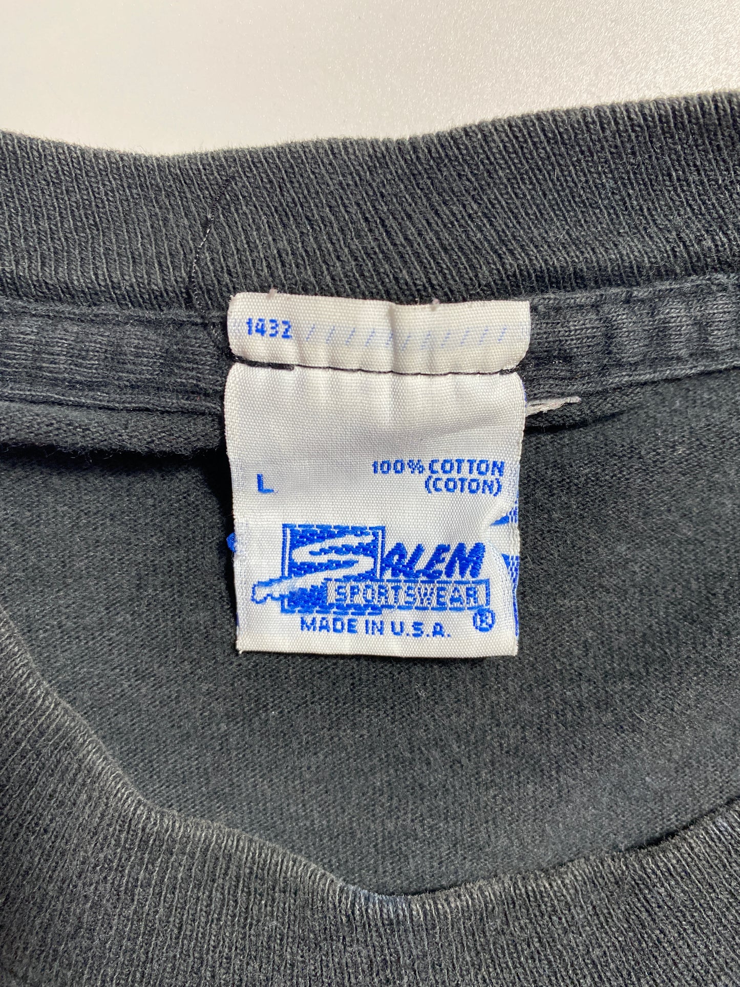 1995 SALEM x SUPER BOWL PITTSBURGH STEELERS x DALLAS COWBOYS Made in USA Size L Vintage NFL T-shirt / E2240T