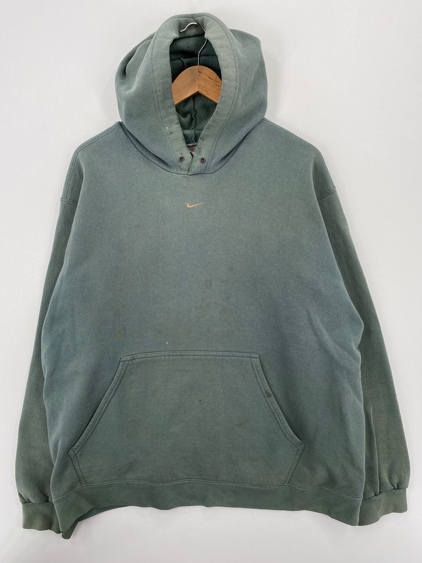 90's NIKE CENTER SWOOSH Size XL Vintage Hoodie Sweat-Shirt / A6779