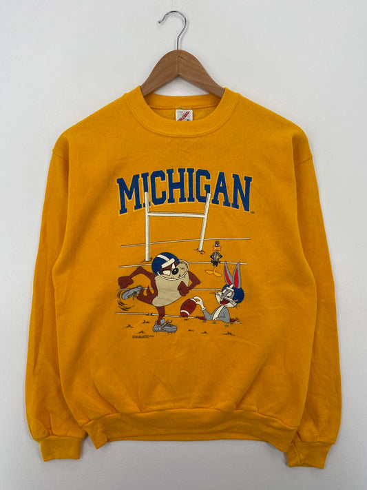 1994 DEADSTOCK LOONEY TUNES x MICHIGAN Made in USA Size Ladies XL Vintage College Sweat-Shirt / A6950