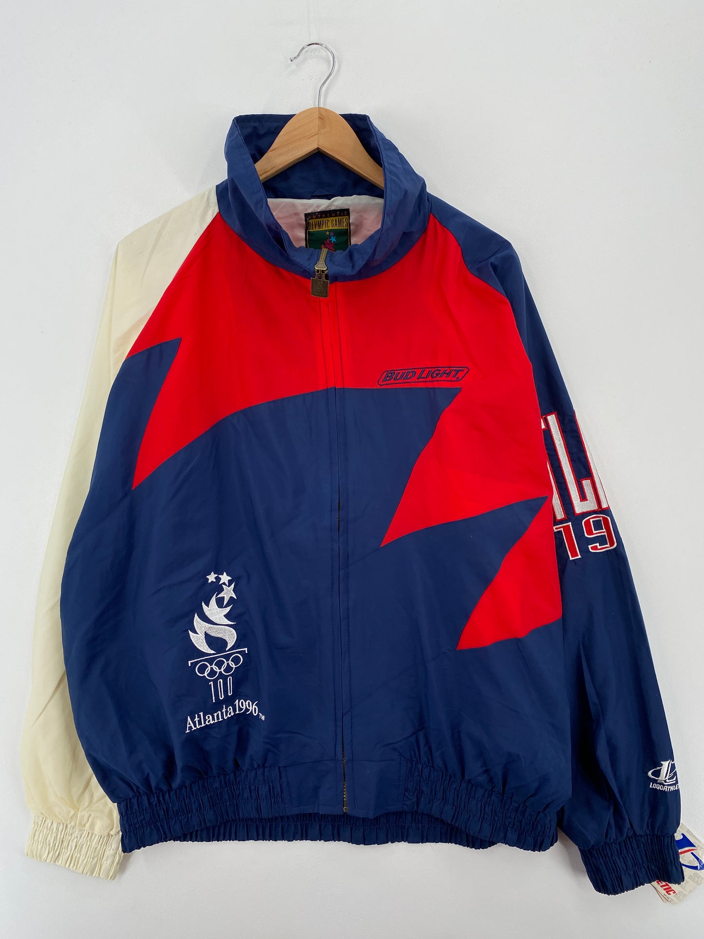 1996 DEADSTOCK ATLANTA OLYMPIC Size XL Vintage Nylon Jacket / A6954