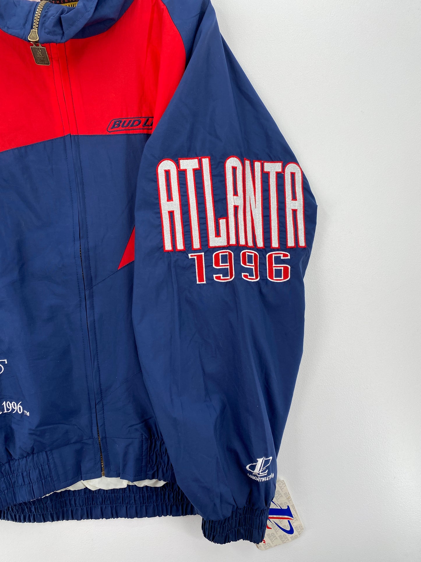 1996 DEADSTOCK ATLANTA OLYMPIC Size XL Vintage Nylon Jacket / A6954