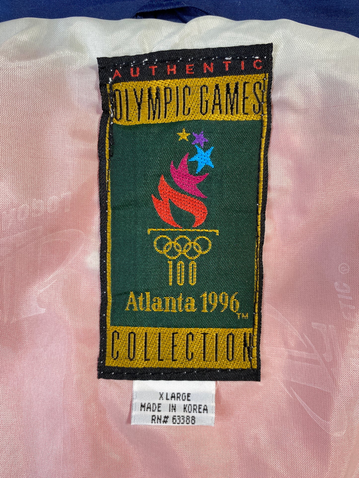 1996 DEADSTOCK ATLANTA OLYMPIC Size XL Vintage Nylon Jacket / A6954