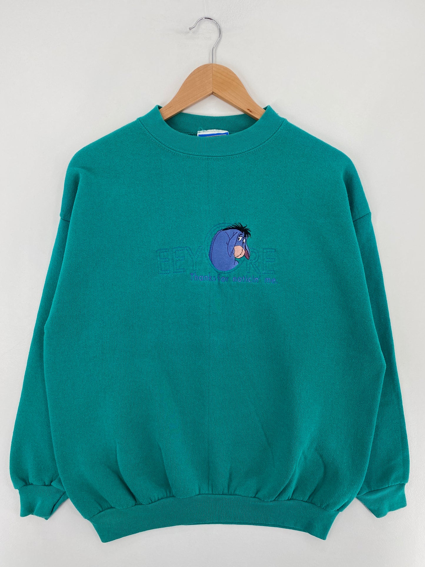 90’s DISNEY EEYORE Made in USA Size L Vintage Sweat-shirt / E2886S