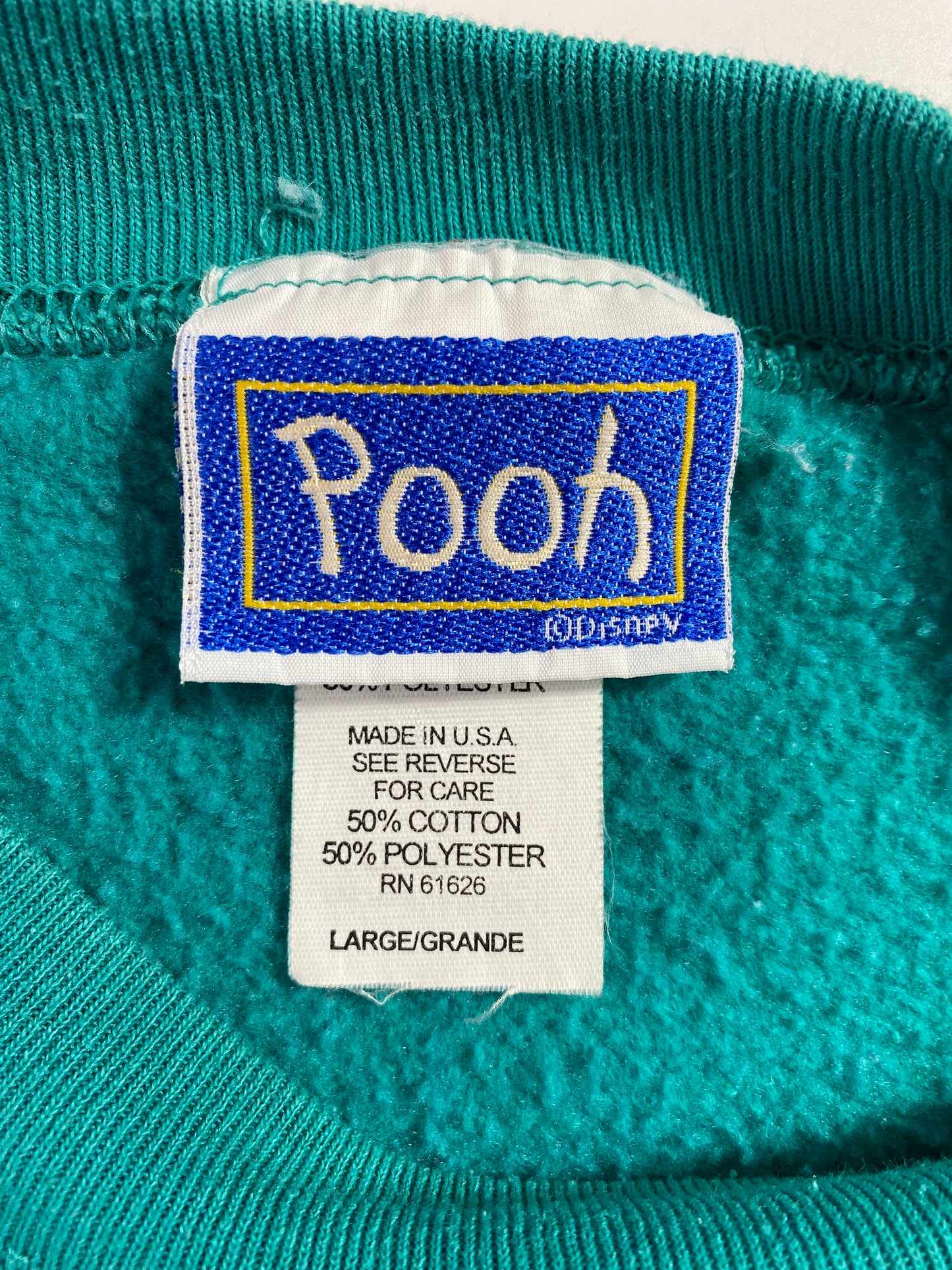 90’s DISNEY EEYORE Made in USA Size L Vintage Sweat-shirt / E2886S