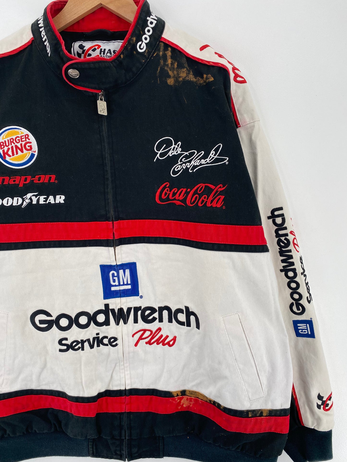 Vintage NASCAR DALE EARNHARDT x GOODWRENCH Size XL Racing Jacket / A3063