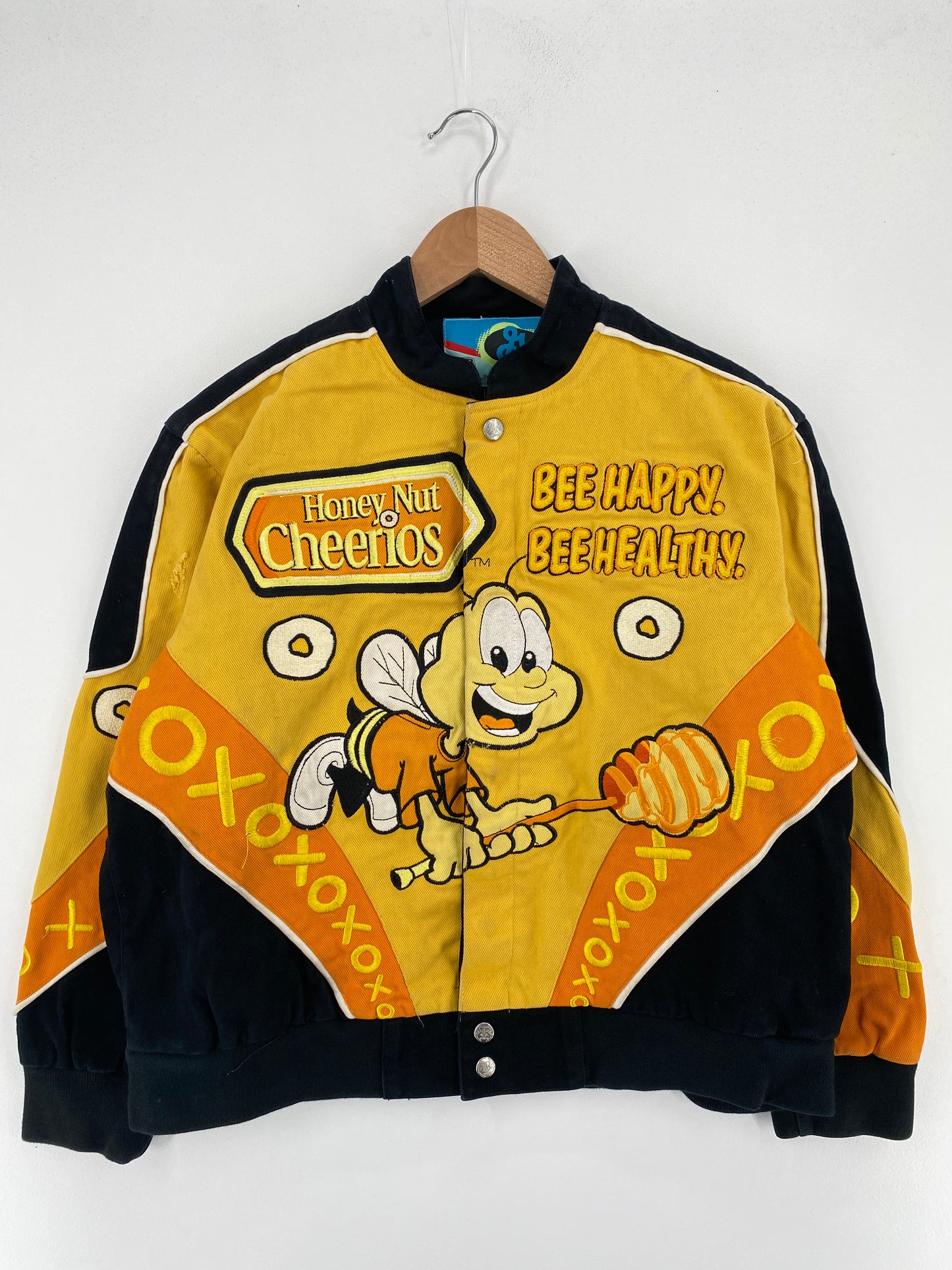 Vintage HONEY NUT CHEERIOS Size Boys XXL Racing Jacket / A3066