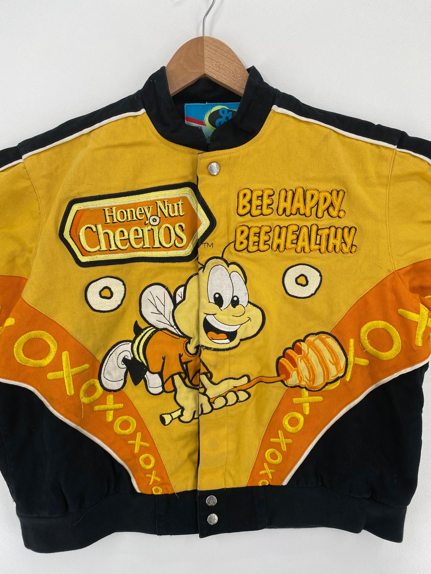 Vintage HONEY NUT CHEERIOS Size Boys XXL Racing Jacket / A3066