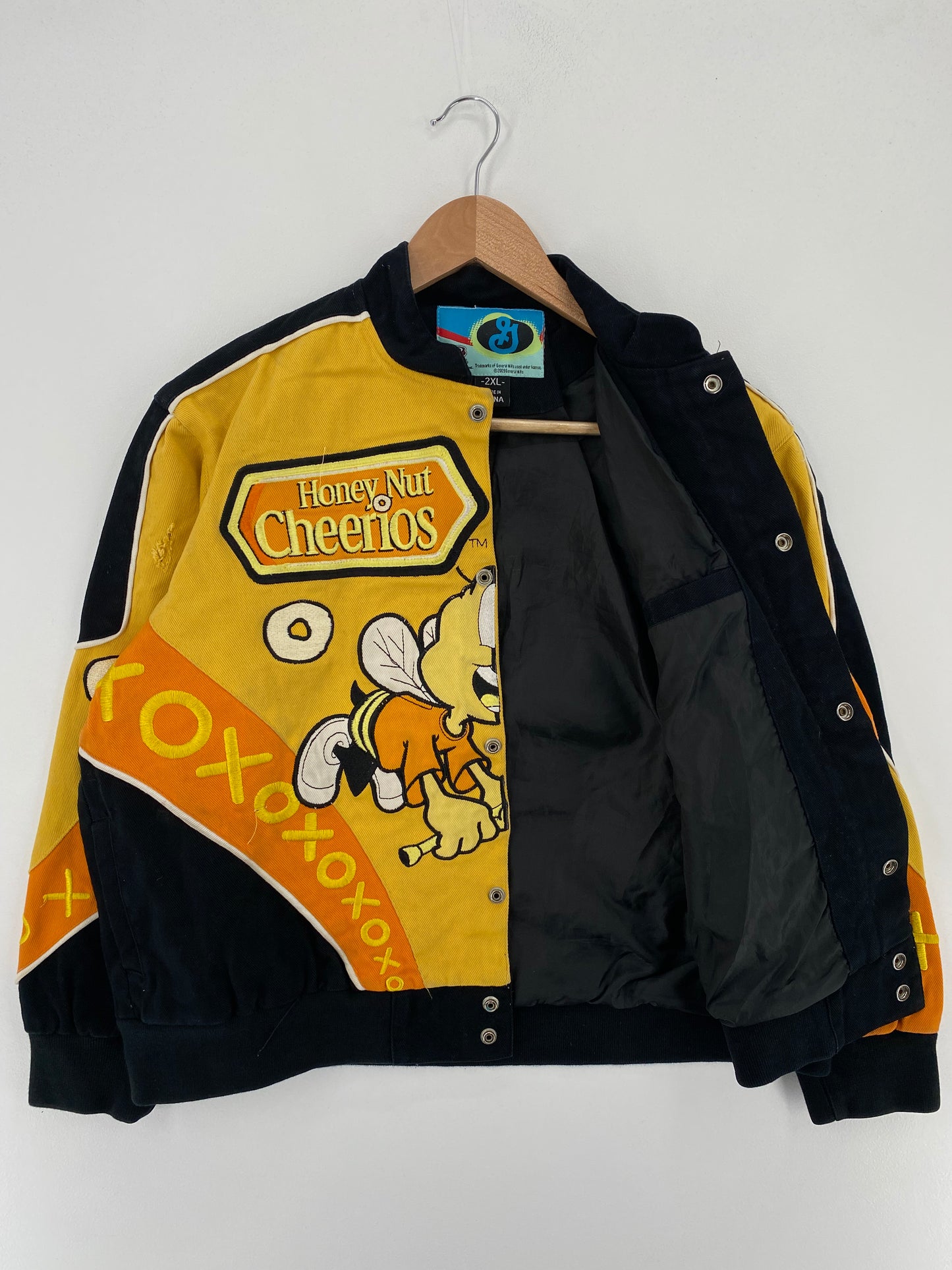 Vintage HONEY NUT CHEERIOS Size Boys XXL Racing Jacket / A3066