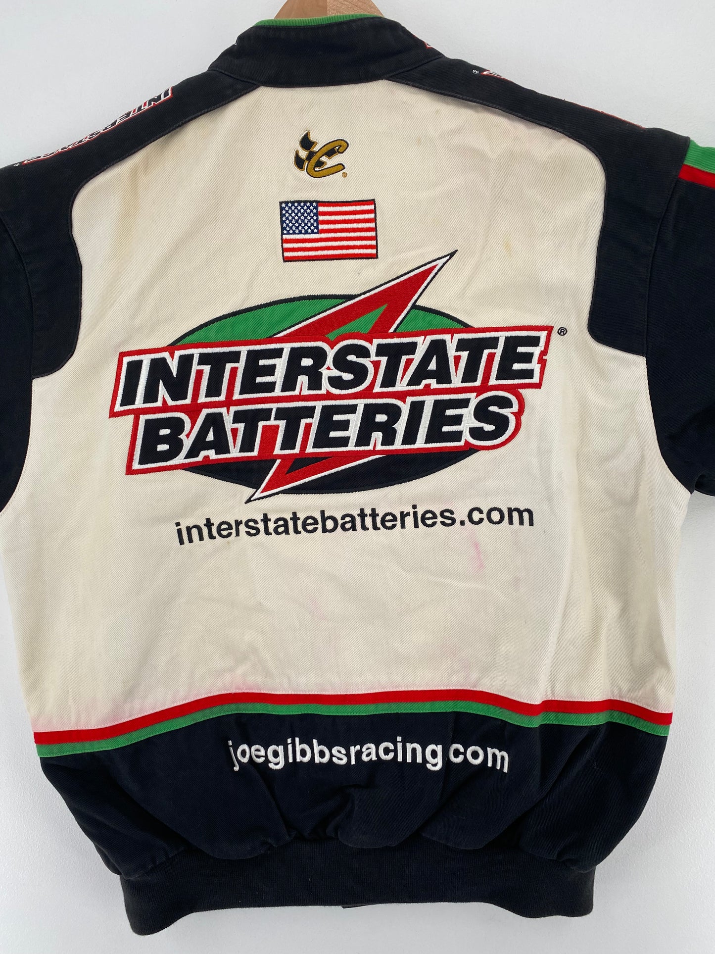Vintage NASCAR BOBBY LABONTE x INTERSTATE BATTERIES Size M Racing Jacket / A3067