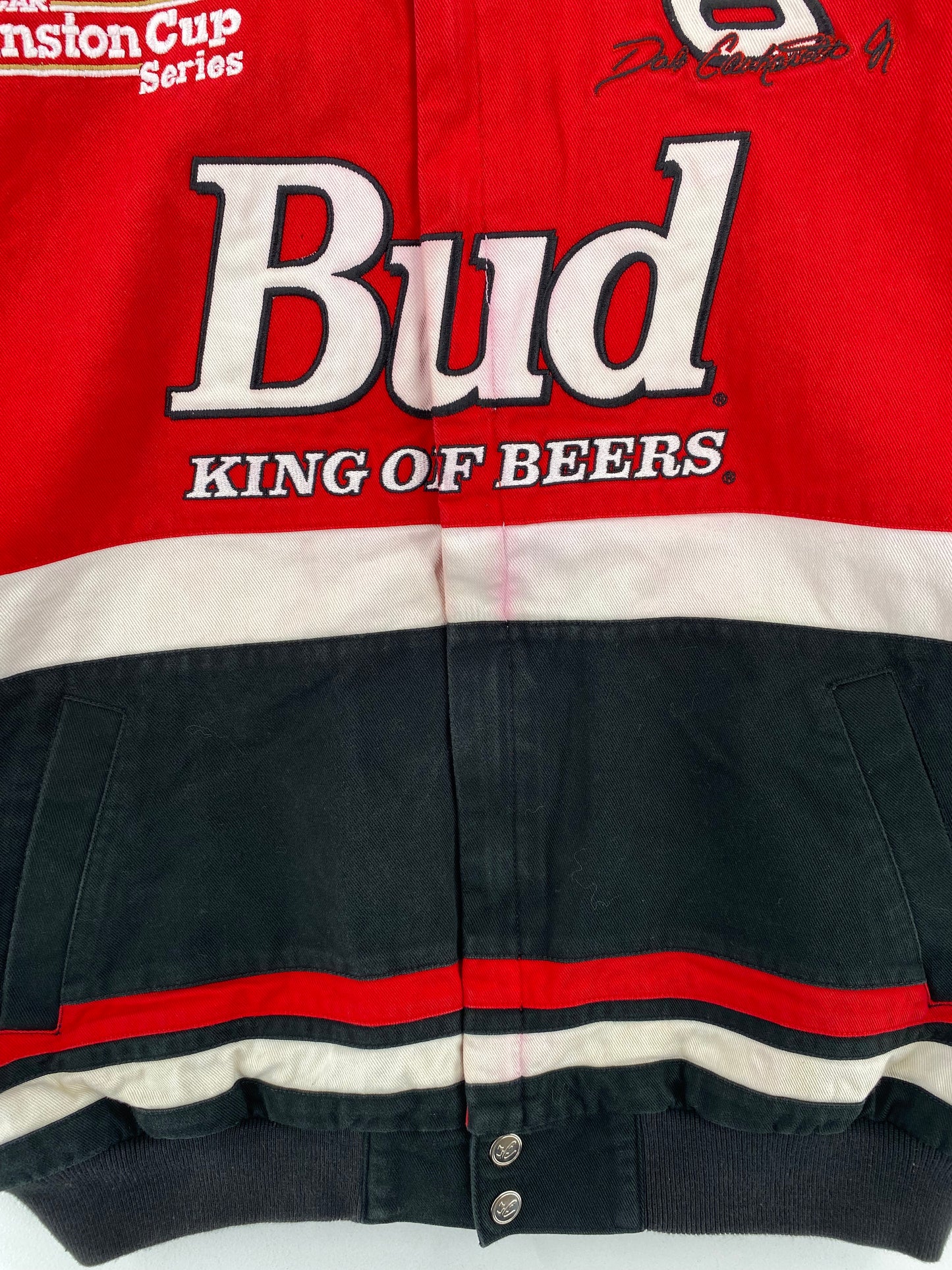 Vintage NASCAR DALE EARNHARDT JR x BUD WEISER Size M Racing Jacket / A3068