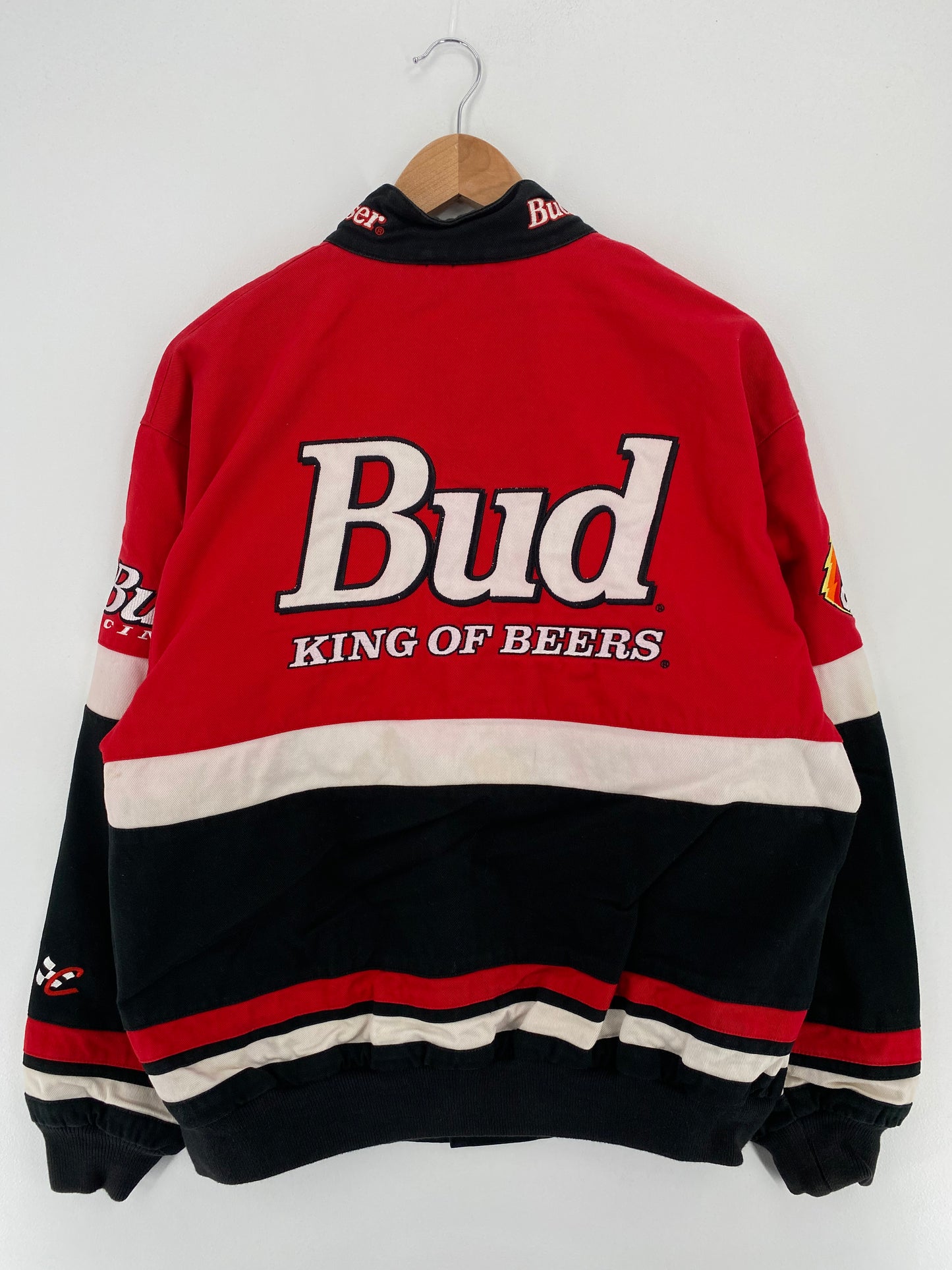 Vintage NASCAR DALE EARNHARDT JR x BUD WEISER Size M Racing Jacket / A3068