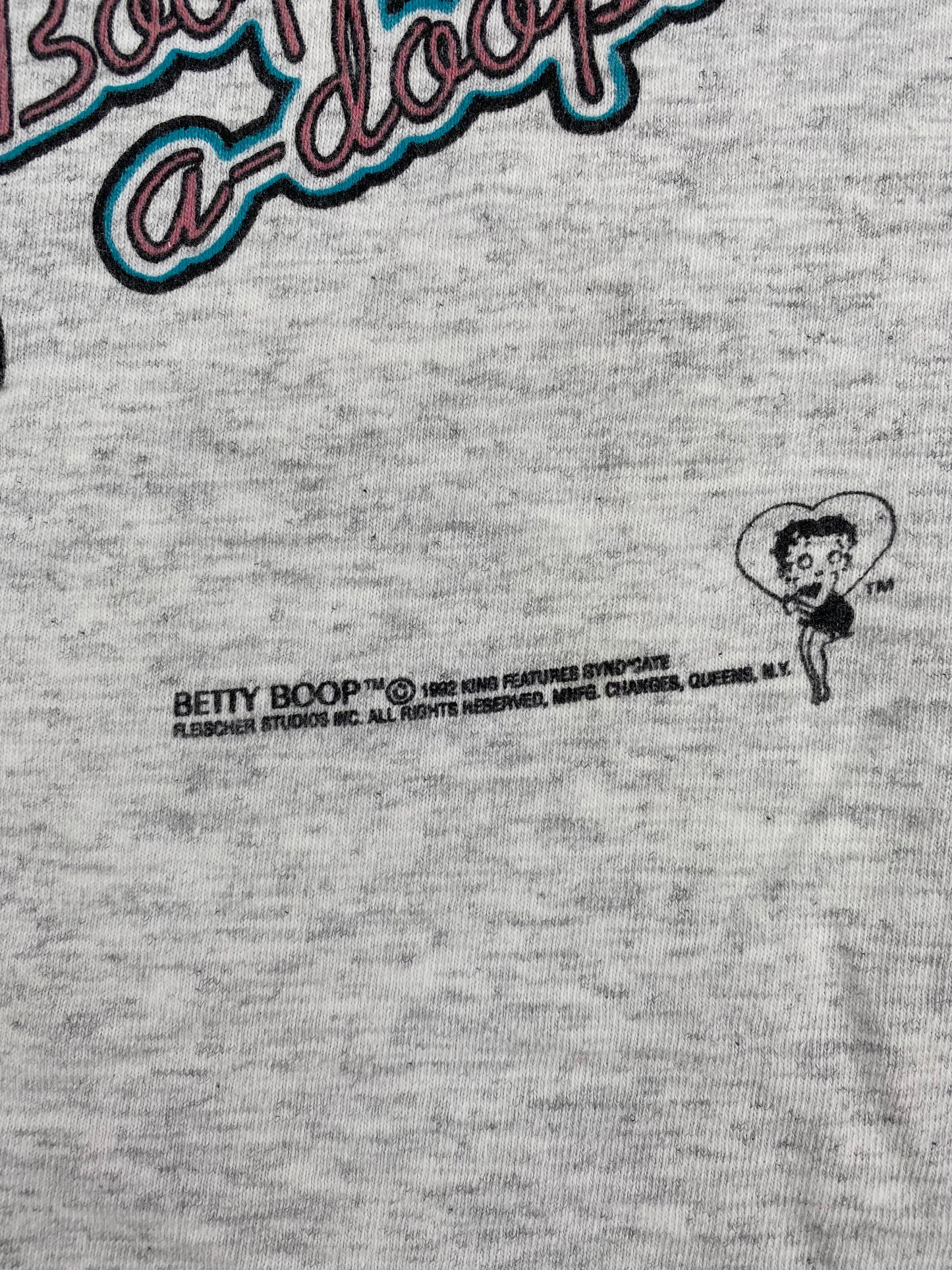 1992 CHICAGO WHITE SOX x BETTY BOOP Made in USA Size L Vintage MLB T-Shirt / A3079