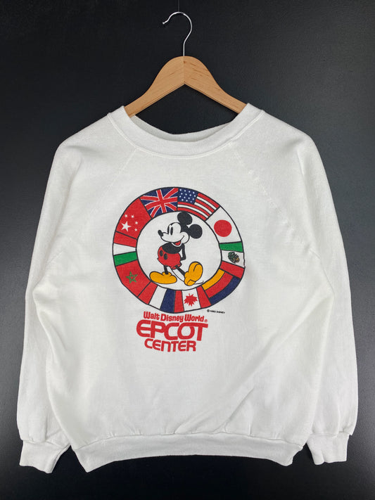 1982 DISNEY MICKEY EPCOT CENTER Made in USA Size XL Vintage Sweat-shirt / E2363S