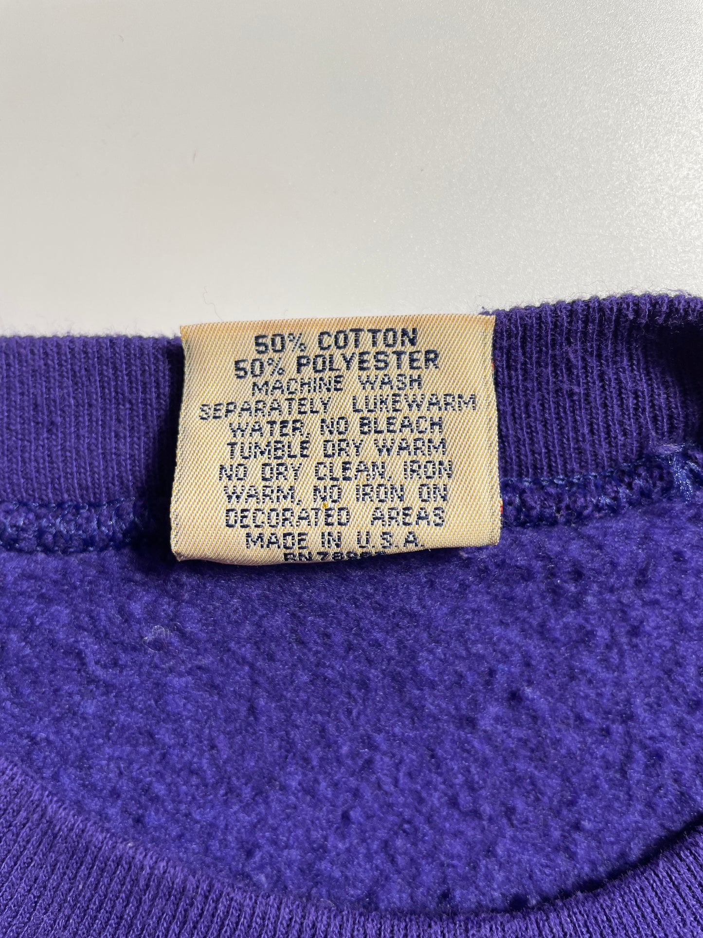 90's LSU TIGERS Made in USA Size L Vintage College Sweat-shirt / E2511S