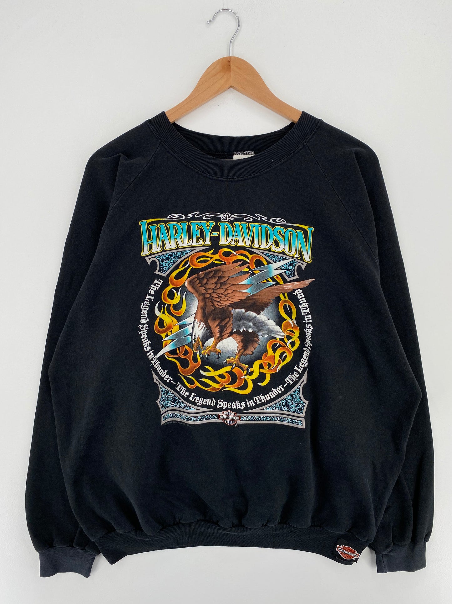 1991 HARLEY DAVIDSON Made in USA Size XXL Vintage Sweat-shirt / A3183