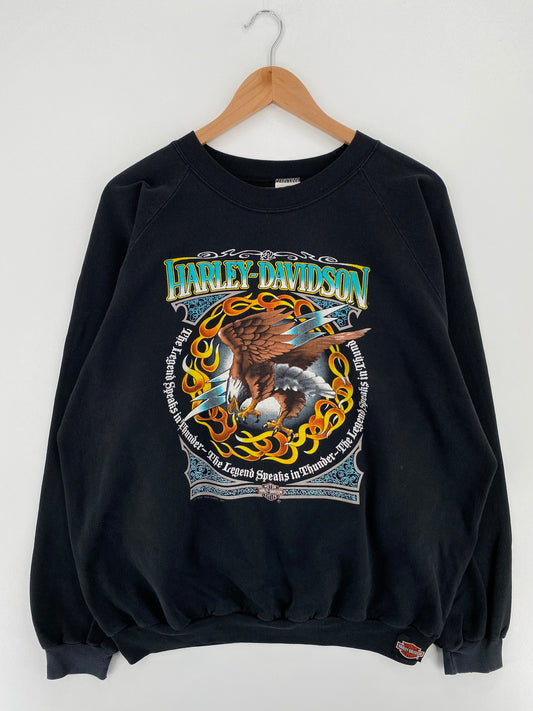 1991 HARLEY DAVIDSON Made in USA Size XXL Vintage Sweat-shirt / A3183