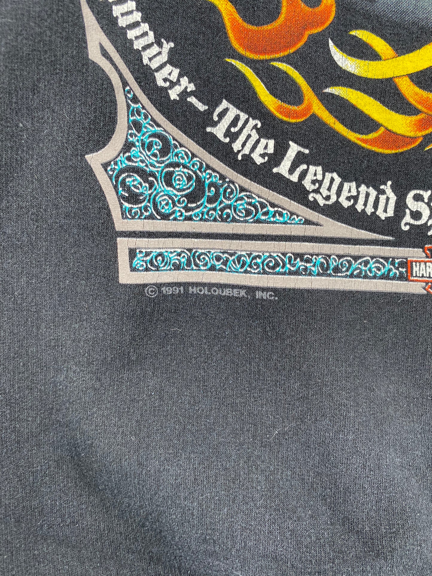 1991 HARLEY DAVIDSON Made in USA Size XXL Vintage Sweat-shirt / A3183