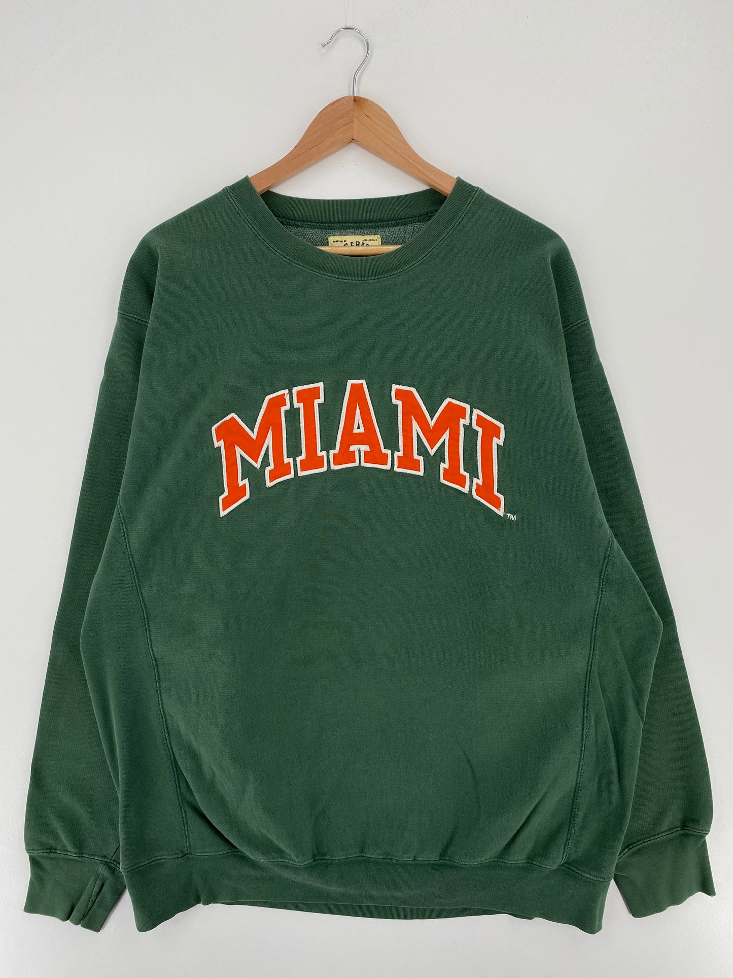 Vintage MIAMI Size XL Vintage College Sweat-shirt / A3186