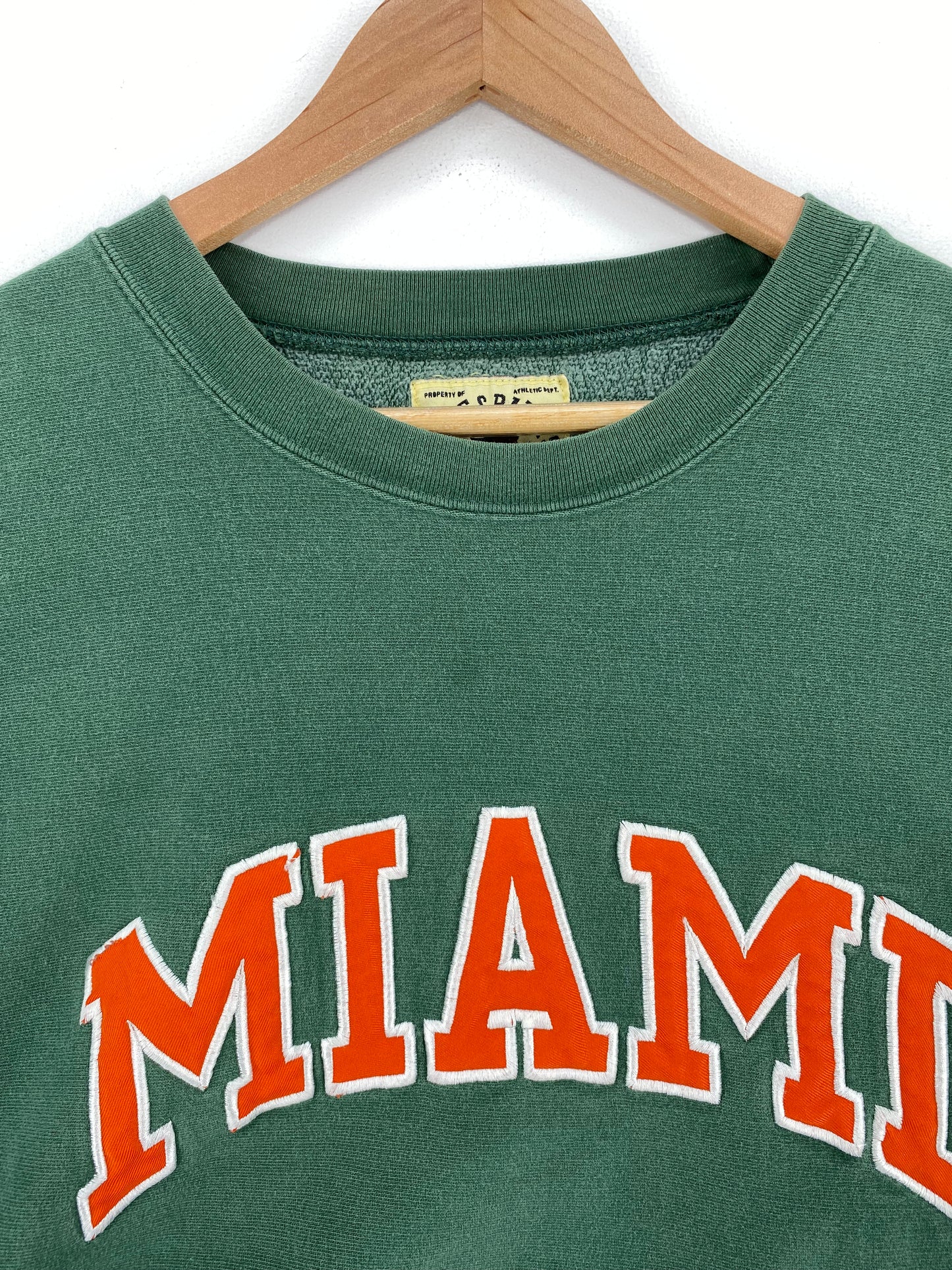 Vintage MIAMI Size XL Vintage College Sweat-shirt / A3186