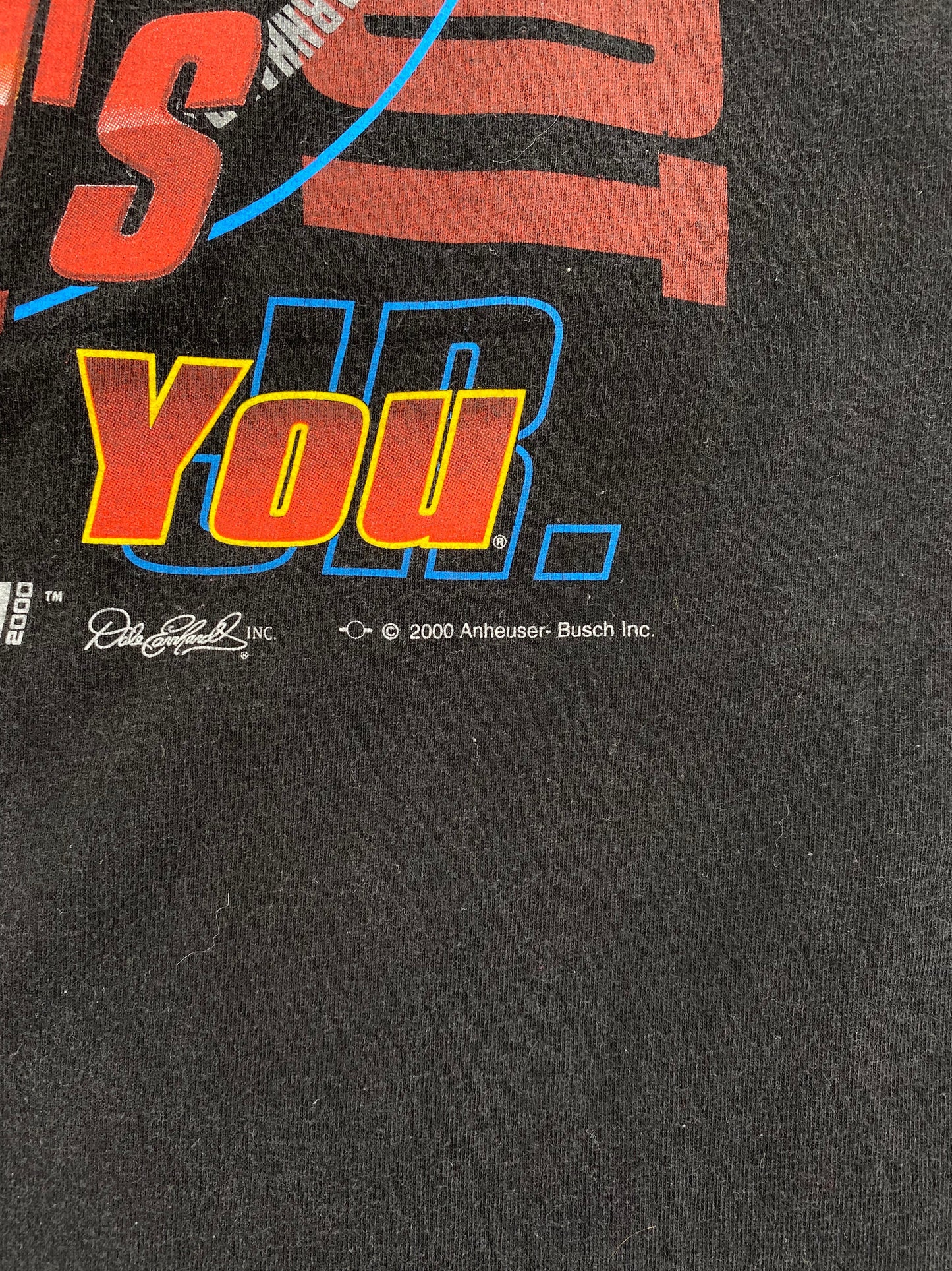 2000 NASCAR DALE EARNHARDT Size XL Vintage Racing T-Shirt / E3039T