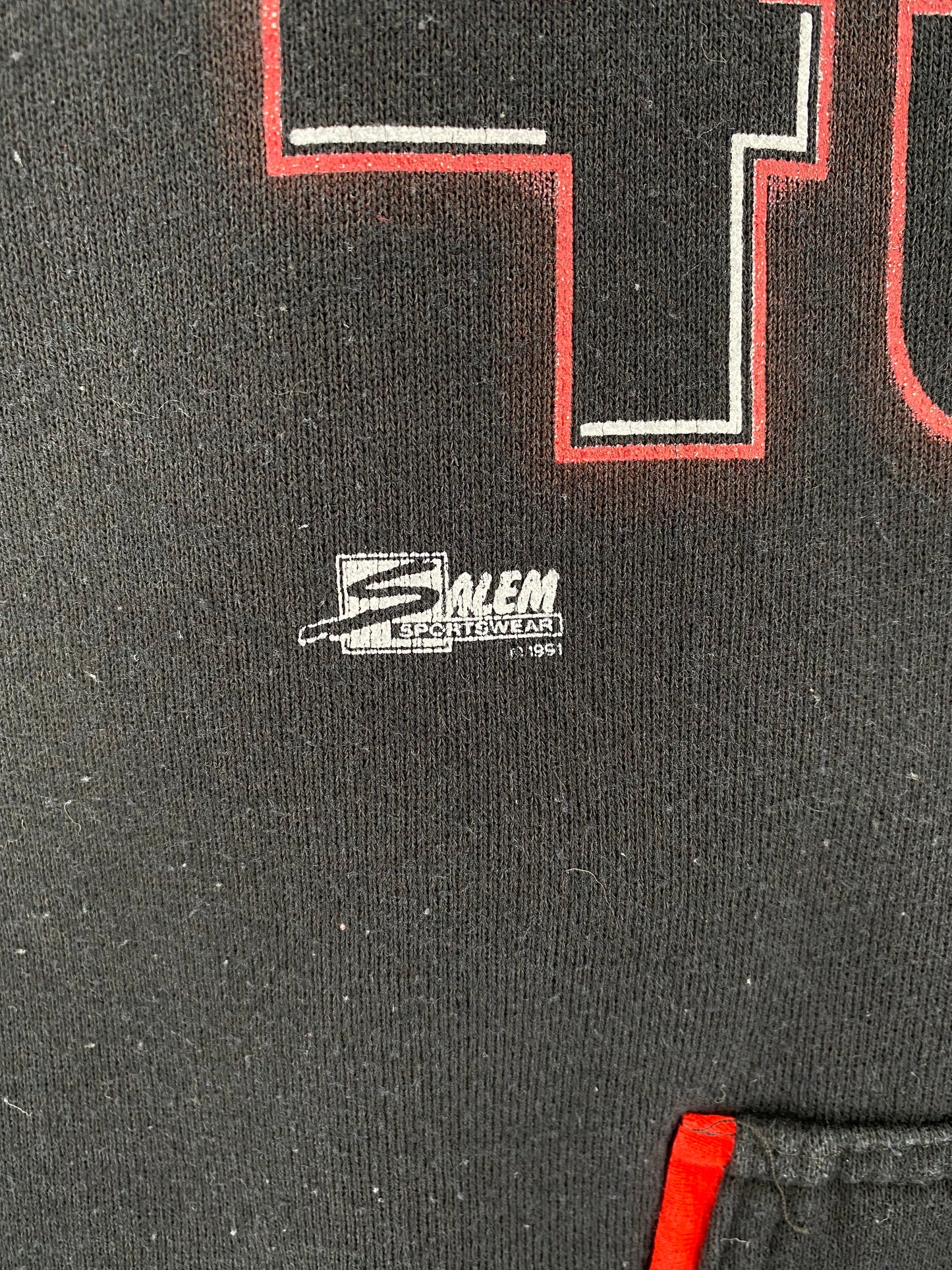 1991 SALEM x SAN FRANCISCO 49ERS Made in USA Size L Vintage NFL Hoodie Sweat-Shirt / A3362