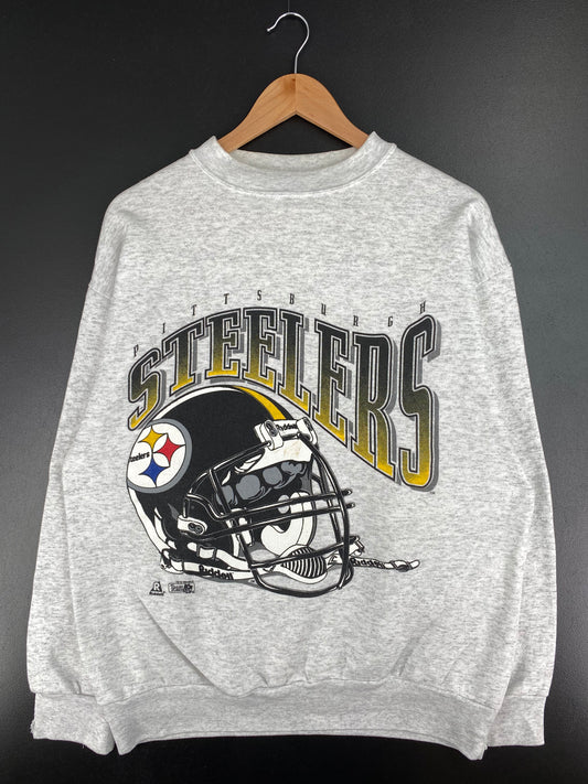 1994 PITTSBURGH STEELERS Made in USA Size L Vintage NFL Sweat-Shirt / A3366