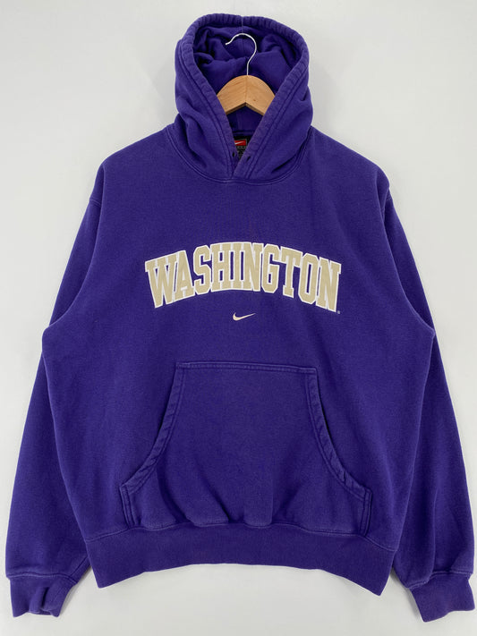 00' NIKE WASHINGTON Size S Vintage College Hoodie Sweat Shirts / A3719