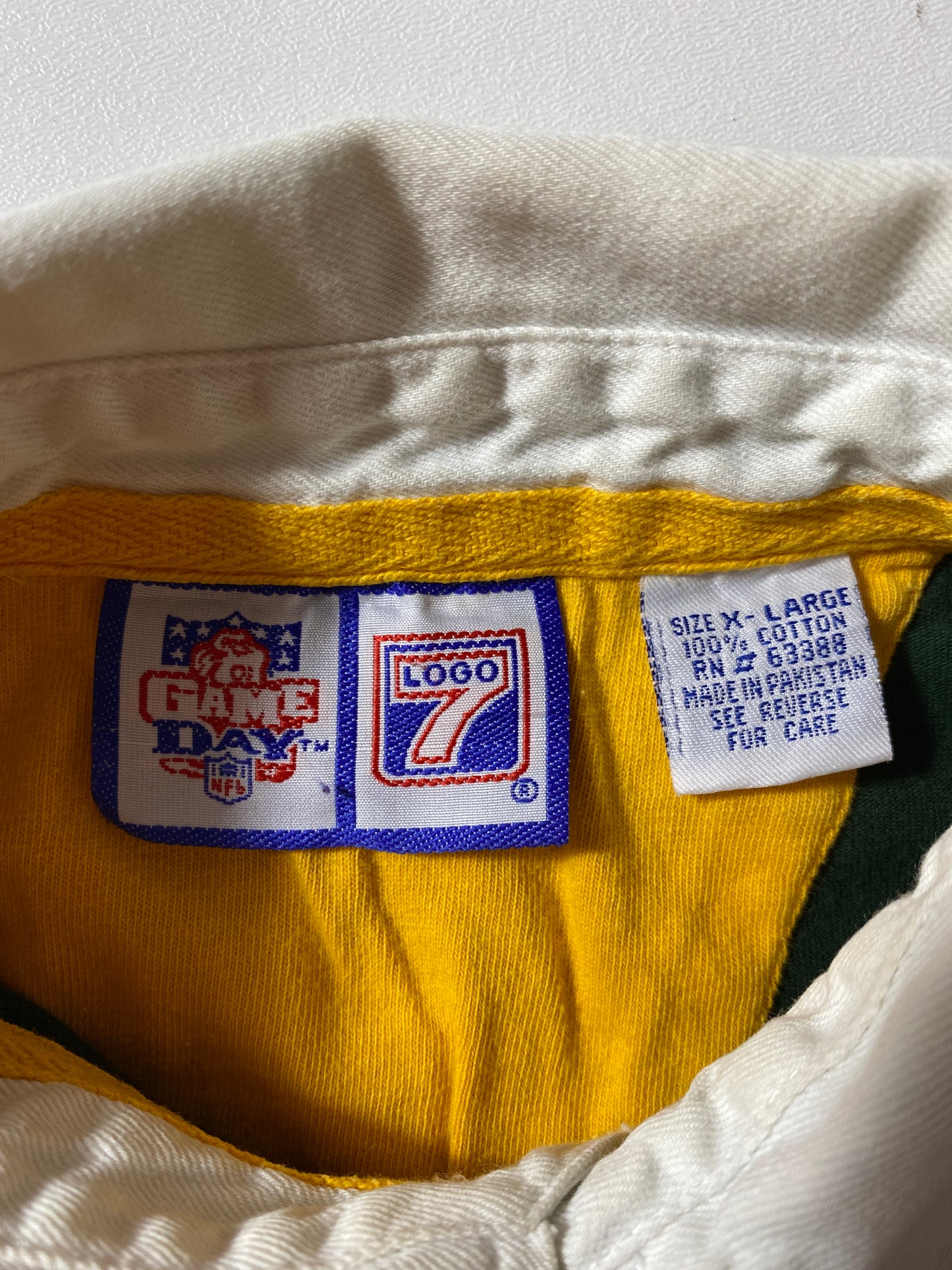 90's GREEEN BAY PACKERS Size XL Vintage NFL Rugby-Shirts / A9310