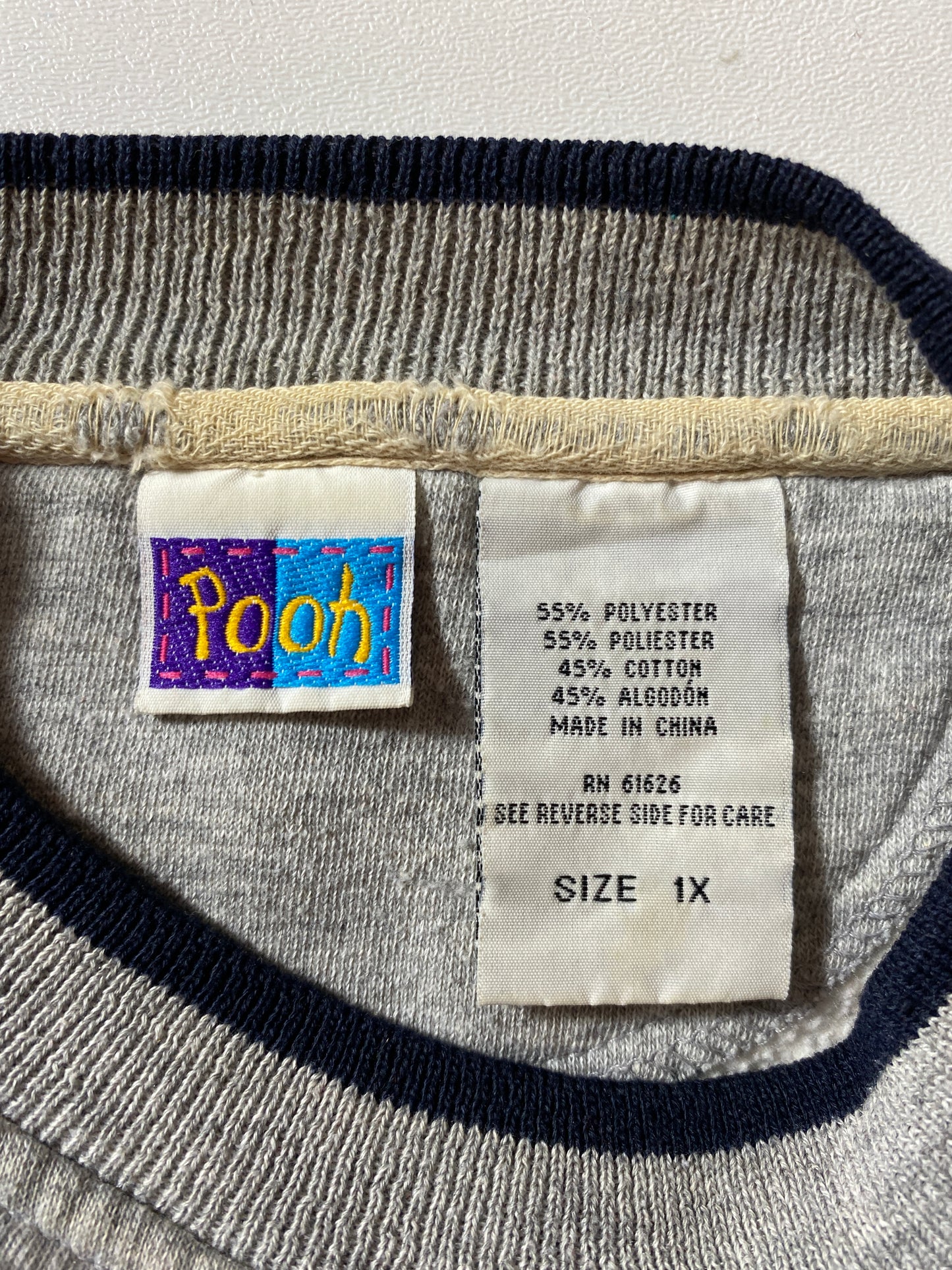 00’s DISNEY WINNIE THE POOH Size Ladies XXL Vintage Sweat-shirt / A9335
