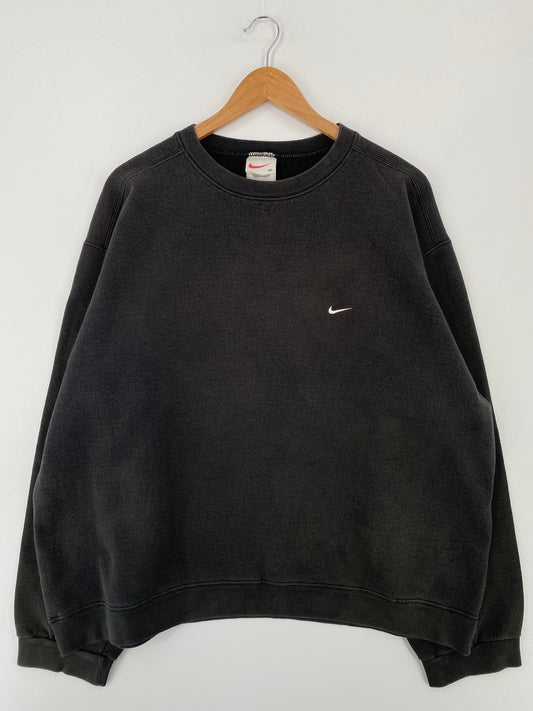 90’s NIKE MINI SWOOSH Size XL Vintage Sweat-shirt / A9374