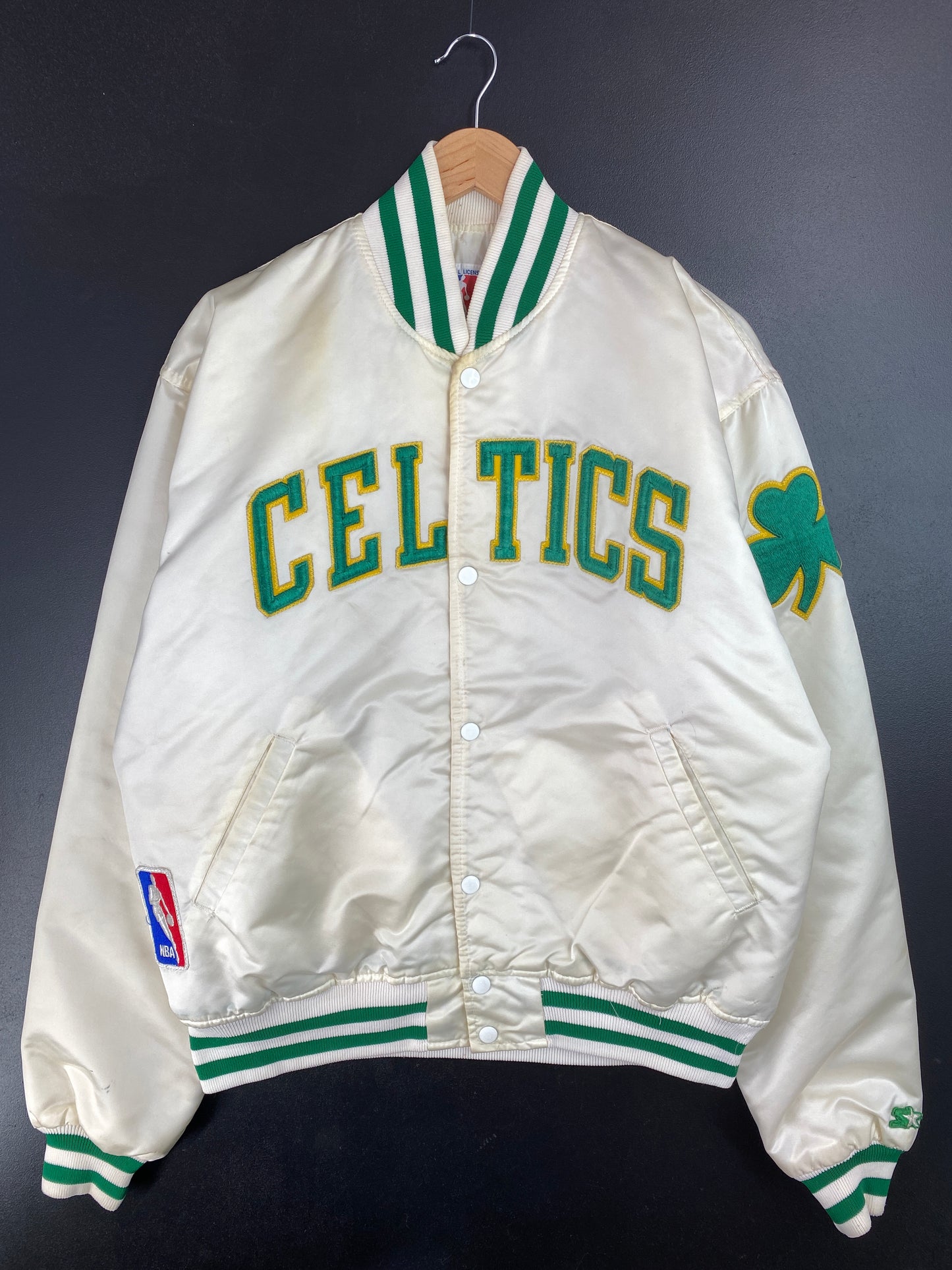 90’s STARTER x CELTICS Made in USA Size XL NBA Button down Nylon Jacket / A9444